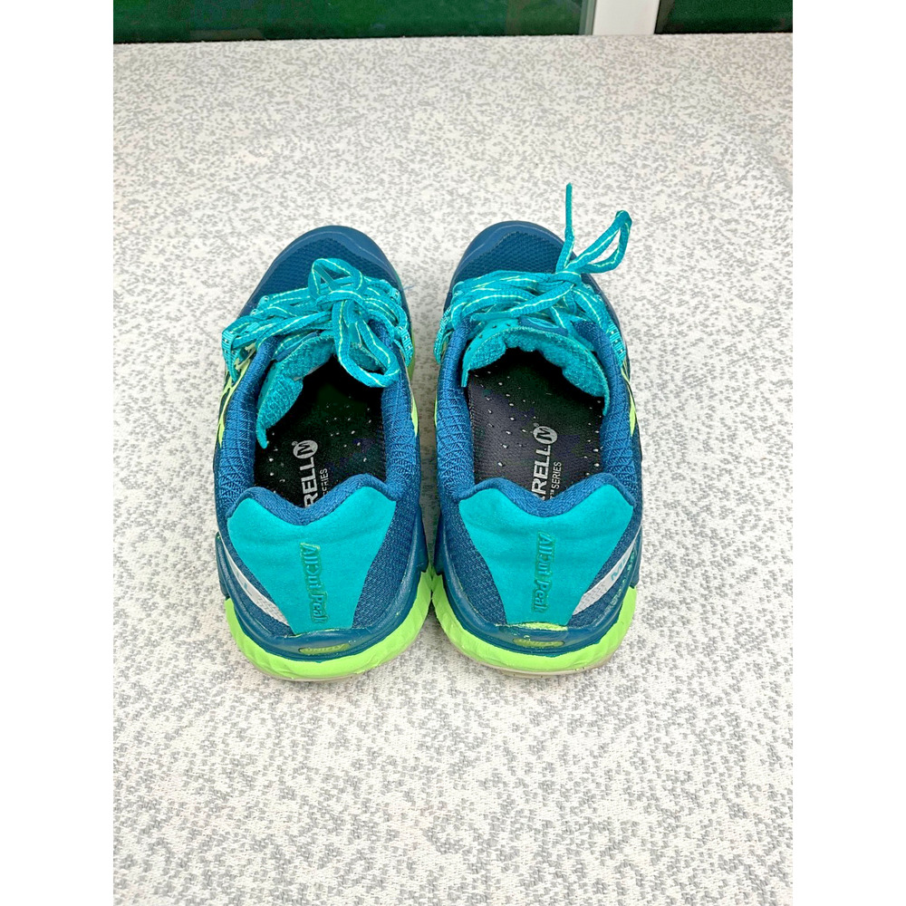 Merrell Bare Access Flex Trail Running Shoes Teal Lime Green Womens 6 Gorpcore - Picture 6 of 10